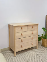 Load image into Gallery viewer, IKEA Rare Dresser-leather pulls
