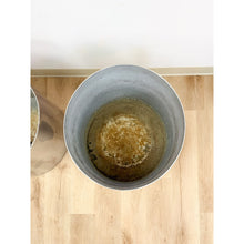 Load image into Gallery viewer, Vintage Round Chrome Oversized Planter Pair MCM Mid-Century Modern Chic
