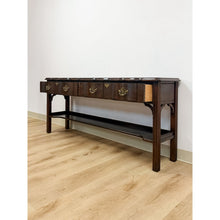 Load image into Gallery viewer, Vintage Console Table Harden Traditional Brass Pulls Hall Entry Table Sofa Table

