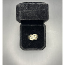 Load image into Gallery viewer, Tiffany And Co Sterling Silver Ring With 18k Gold Inlay 5.3 Grams
