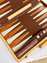 Load image into Gallery viewer, Vintage Wicker Backgammon set
