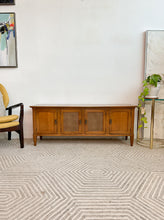 Load image into Gallery viewer, Mid Century Low Cane Credenza
