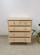 Load image into Gallery viewer, IKEA Rare Dresser-leather pulls
