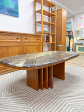 Load image into Gallery viewer, Bendixen Teak and Marble Coffee Table

