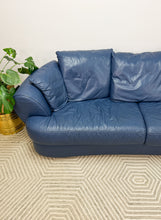 Load image into Gallery viewer, Blue Leather Sofa
