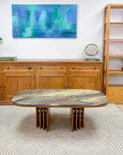 Load image into Gallery viewer, Bendixen Teak and Marble Coffee Table
