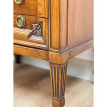 Load image into Gallery viewer, Vintage Nightstands White Furniture Co Traditional Engraved Brass Pair
