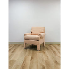 Load image into Gallery viewer, Vintage Drexel Heritage Pink Upholstered Armchair Post Modern, Hollywood Regency
