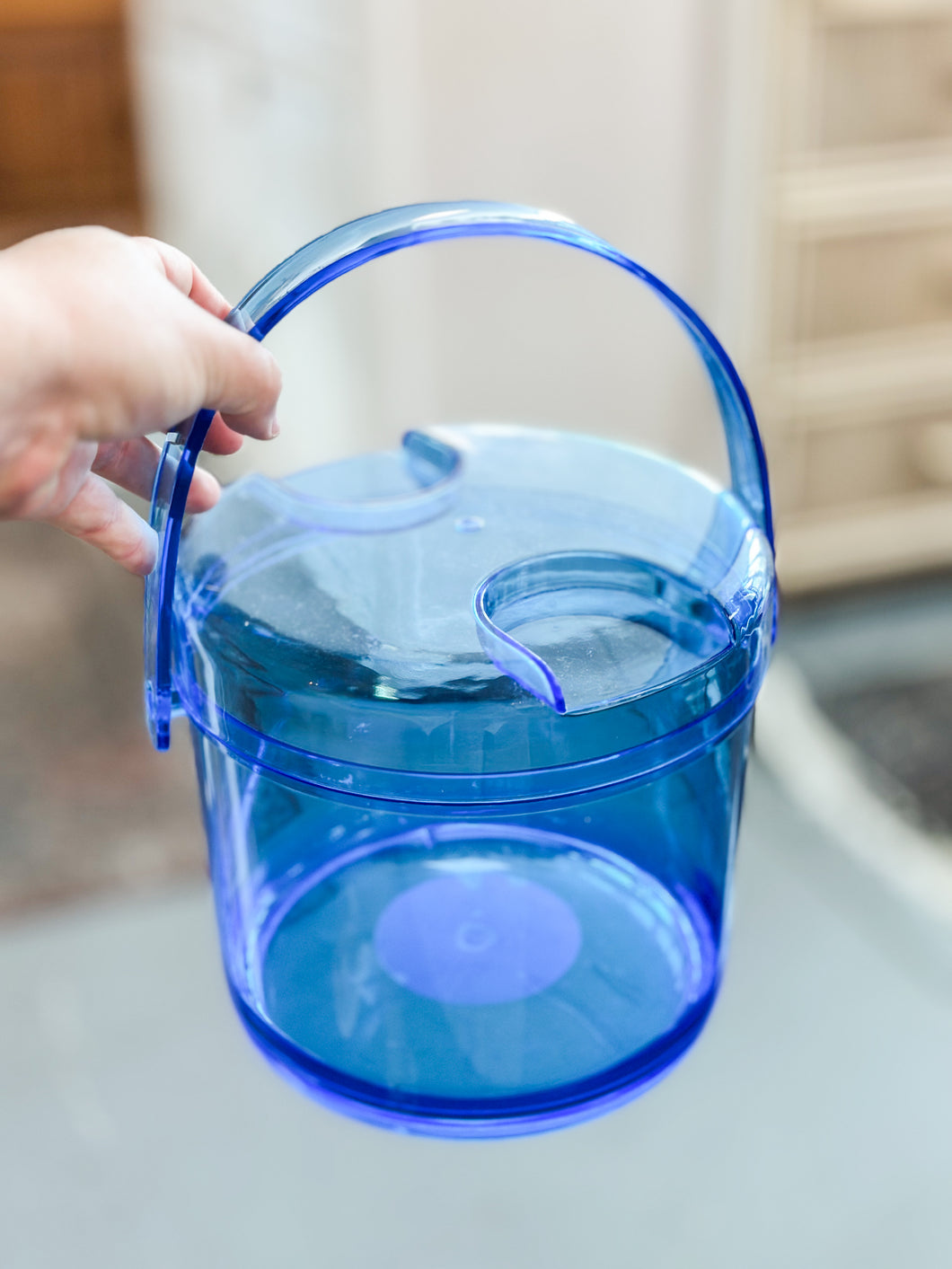 Blue Acrylic Ice Bucket