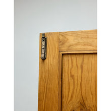 Load image into Gallery viewer, Antique European Pine Wardrobe Two Door Armoire Turned Feet, Natural Wood
