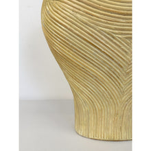 Load image into Gallery viewer, Pencil Reed Tessellated Stone Bust Statue Hollywood Regency Coastal MCM

