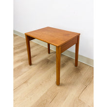 Load image into Gallery viewer, Single Teak End Table Made in Denmark Vintage MCM Danish Modern
