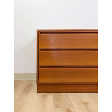 Load image into Gallery viewer, Teak Mid-Century Danish Dresser Torring Mobelfabrik Three Drawer Soft Close
