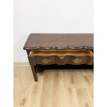 Load image into Gallery viewer, Vintage Console Table Harden Traditional Brass Pulls Hall Entry Table Sofa Table
