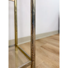 Load image into Gallery viewer, Vintage Milo Baughman Style Brass Tone Etagere Shelf Vintage Hollywood Regency
