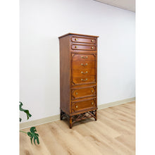 Load image into Gallery viewer, Ficks Reed Faux Bamboo Lingerie Chest Eight Drawers Brass Hollywood Regency
