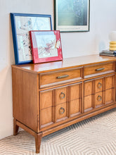 Load image into Gallery viewer, Dixie 9 Drawer Mid Century Dresser
