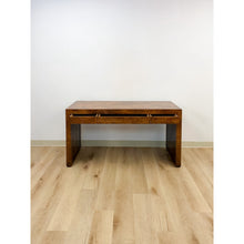 Load image into Gallery viewer, Rare Vintage Hekman MCM Burlwood Desk with Three Drawers Mid Century Collectable
