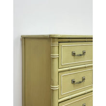Load image into Gallery viewer, Vintage Dresser Henry Link Green Nine Drawer Bali Hai Coastal Hollywood Regency
