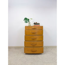 Load image into Gallery viewer, Heywood Wakefield MCM Tallboy 5-Drawer Dresser Pre-WWII Vintage 32" Wide
