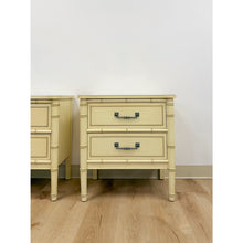 Load image into Gallery viewer, Vintage Henry Link Bali Hai Coastal Hollywood Regency Cream Nightstands
