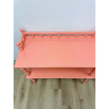 Load image into Gallery viewer, Vintage Console Table Thomasville Allegro Pink Faux Bamboo Hollywood Regency
