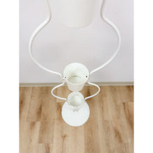Load image into Gallery viewer, Vintage MCM 3-Tier White Plant Stand Retro Mid-Century Modern Display
