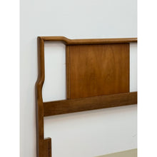 Load image into Gallery viewer, United Furniture MCM Solid Walnut Queen Headboard Vintage Solid Wood Piece

