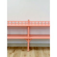 Load image into Gallery viewer, Vintage Console Table Thomasville Allegro Pink Faux Bamboo Hollywood Regency
