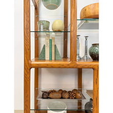 Load image into Gallery viewer, Danish MCM Bentwood Display Shelf Glass Shelves Vintage Etagere Bookcase
