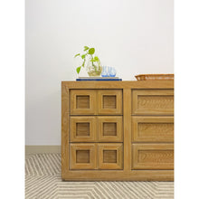 Load image into Gallery viewer, Thomasville Blonde Oak 9-Drawer Dresser Vintage Bedroom Storage MCM Dresser
