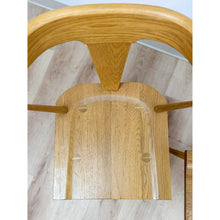 Load image into Gallery viewer, Modern MCM Style Wood Windsor Chair Pair Mortise Tenon Joinery Dining Accent
