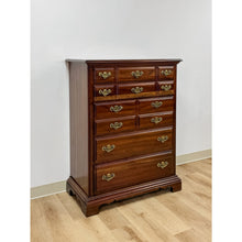 Load image into Gallery viewer, Vintage Tallboy Dresser American Drew Five Drawer Highboy Bedroom Chest
