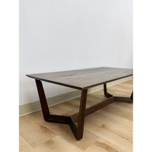 Load image into Gallery viewer, Vintage Style Williams Sonoma Home Dark Walnut Coffee Table MCM Wood
