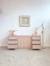 Load image into Gallery viewer, Pink 9 Drawer Mid Century Dresser
