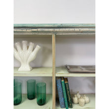 Load image into Gallery viewer, Handmade Seafoam Coastal Wood Shelf Weathered Vintage Display Storage 10 Shelves
