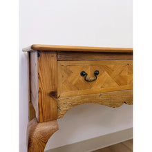 Load image into Gallery viewer, Rare Handmade Inlaid Solid Pine Organic Modern Designer Console Table
