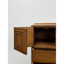 Load image into Gallery viewer, Vintage Chest Broyhill Sculptra MCM Gentleman's Tallboy Three Drawer Dresser
