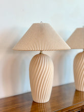 Load image into Gallery viewer, Pair of Pleated Lamps
