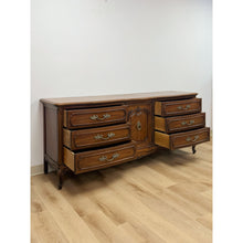 Load image into Gallery viewer, Ornate Thomasville French Provincial 9 Drawer Dresser With Metal Pulls Vintage
