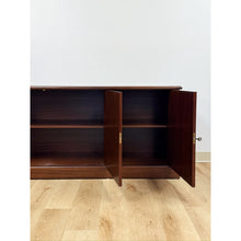 Load image into Gallery viewer, Aurora Mahogany Credenza Sideboard Locking Belgium Mid Century Transitional
