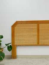 Load image into Gallery viewer, Queen Bamboo and Wicker Headboard
