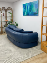 Load image into Gallery viewer, Blue Leather Sofa
