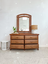 Load image into Gallery viewer, 6 Drawer Rattan Dresser
