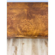 Load image into Gallery viewer, Rare Vintage Hekman MCM Burlwood Desk with Three Drawers Mid Century Collectable
