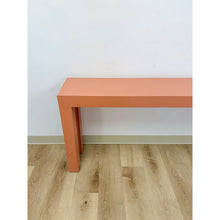 Load image into Gallery viewer, Vintage Salmon Laminate Narrow Console Sofa Table Postmodern Retro Slim
