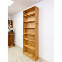 Load image into Gallery viewer, Handmade Pine 7-Shelf Bookcase Rustic Boho Vintage Antique Style 84"
