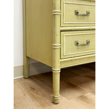 Load image into Gallery viewer, Vintage Dresser Henry Link Green Nine Drawer Bali Hai Coastal Hollywood Regency
