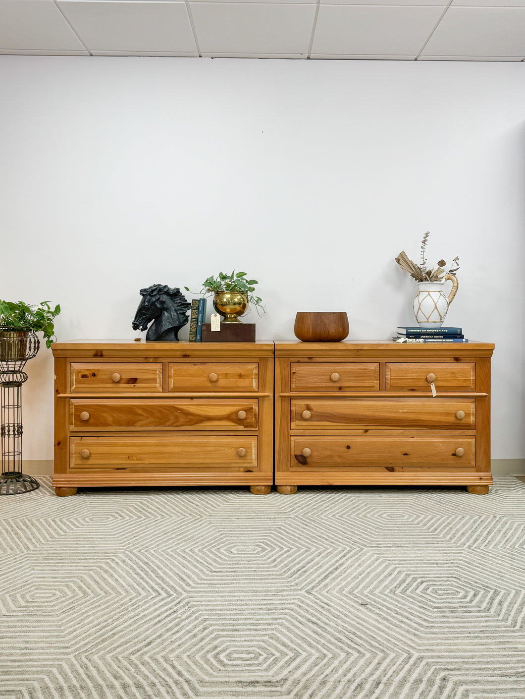 Pair of Solid Pine Dressers