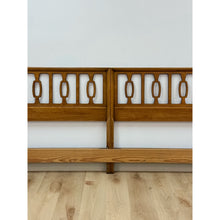 Load image into Gallery viewer, Vintage MCM Drexel Meridian King Headboard Collectible Walnut Bed Made from Twin
